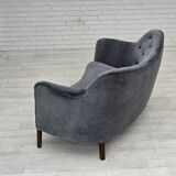 Canapé Années 1960, design danois par Slagelse Møbelværk, modèle 185, retapissé