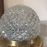 Vintage glass and brass ceiling