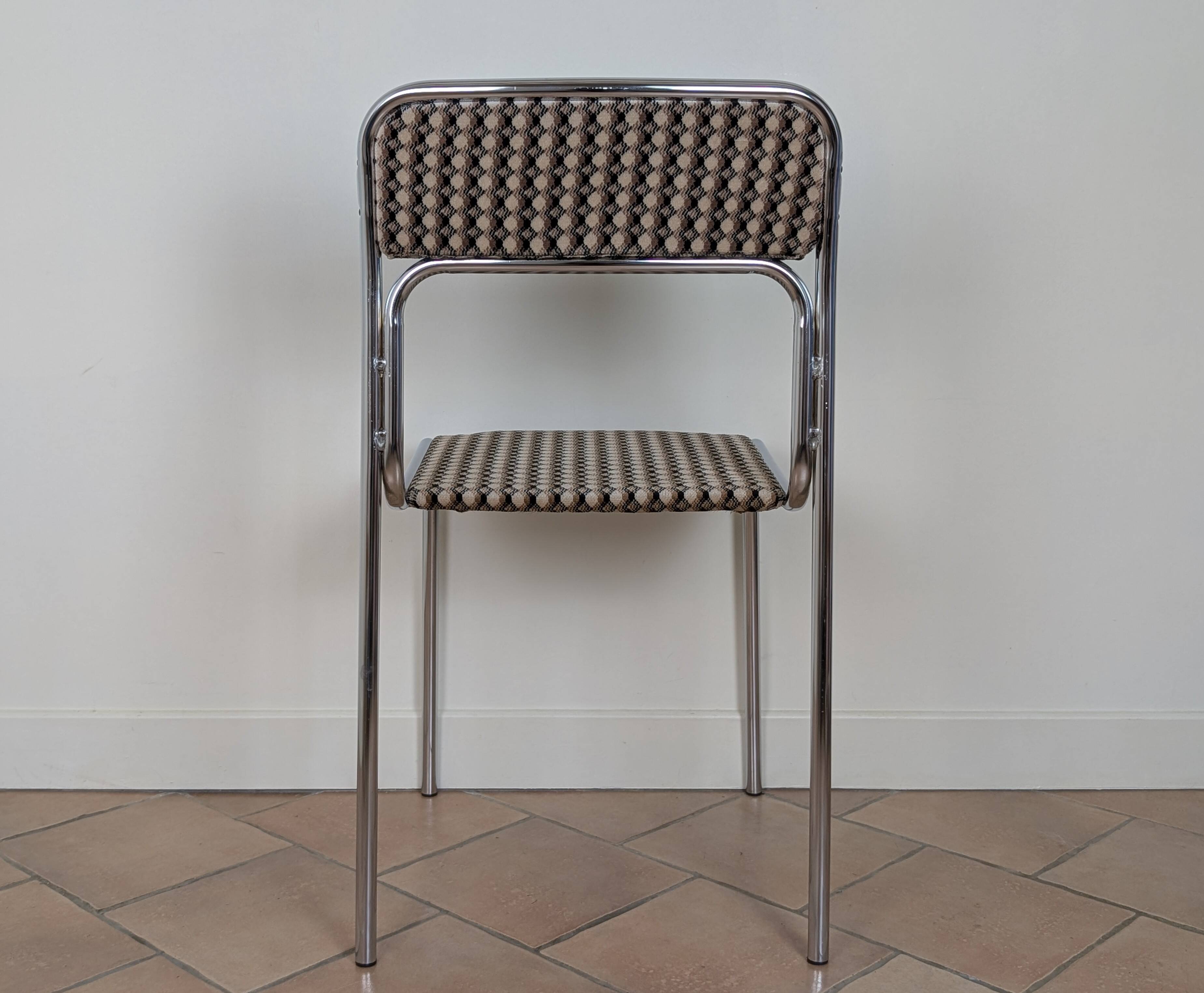 Chrome metal chair