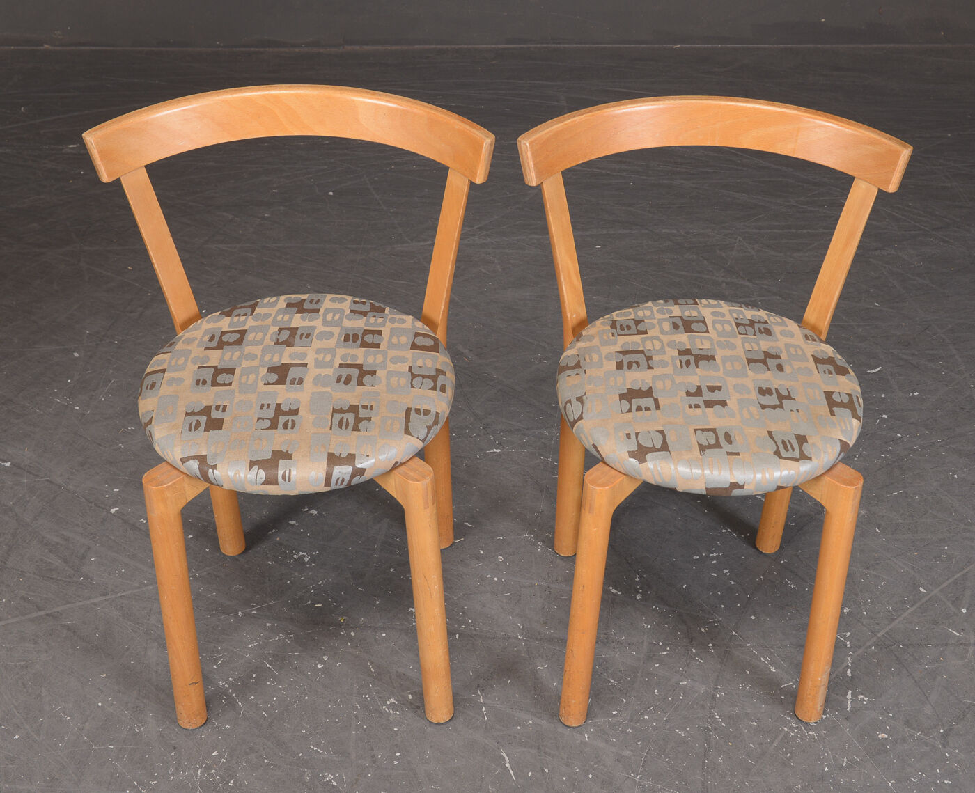Stretched beech chairs