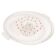 Vintage transparent decorative plate with flowers, Italy, 1960s
