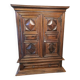 LOUIS XIII CABINET IN DIAMOND-TIP WALNUT 2 DOORS FROM THE 18TH CENTURY