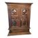 LOUIS XIII CABINET IN DIAMOND-TIP WALNUT 2 DOORS FROM THE 18TH CENTURY