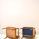 Paire de fauteuils vintage danois en teck et cuir