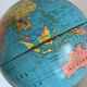 Vintage globe 1960 terrestrial small tripod Taride - 17 cm