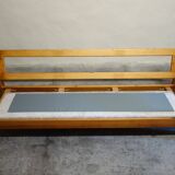 Brutalist pine sofa, 60s/70s