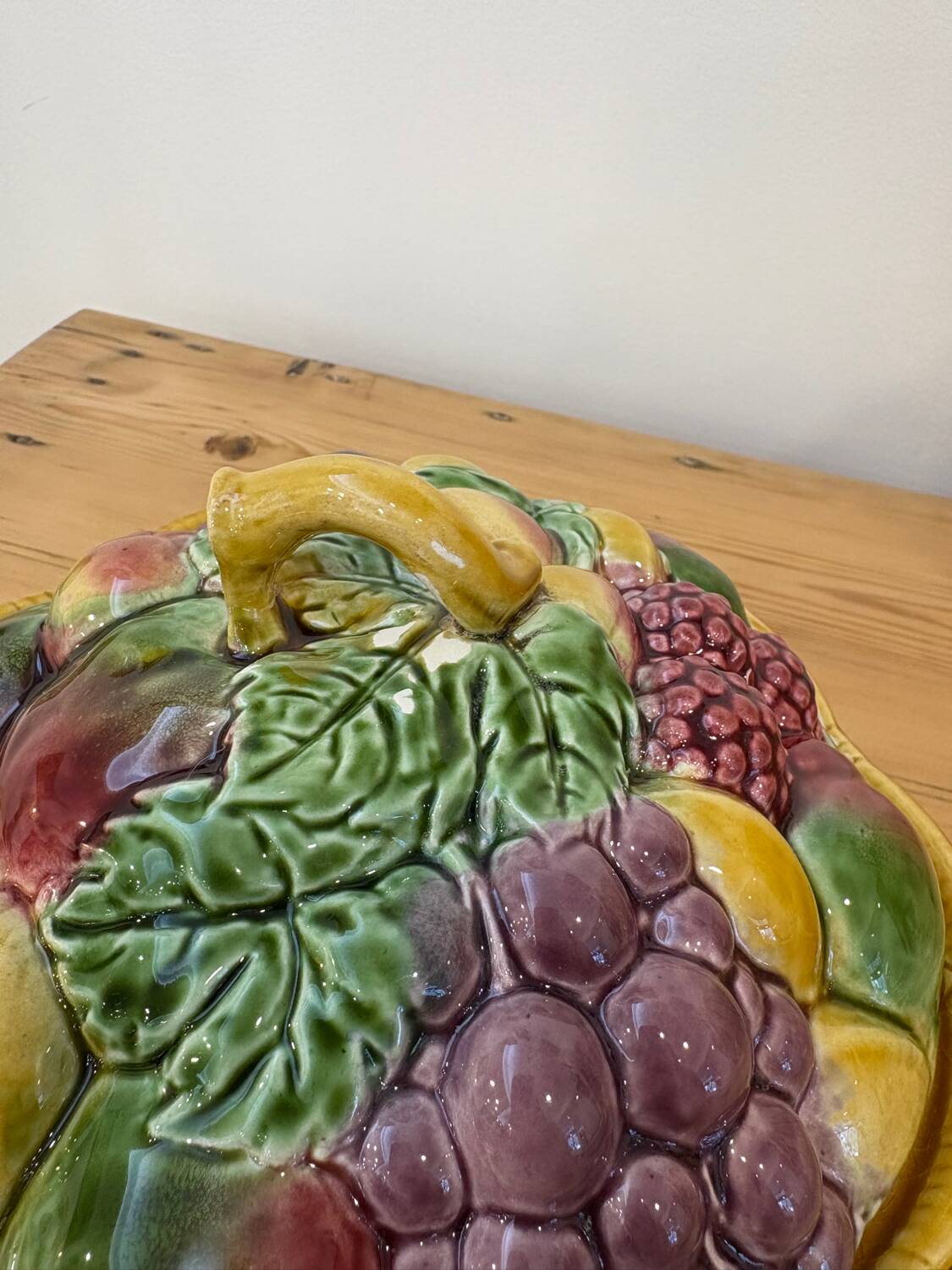 Sarreguemines 5183 barbotine compote dish