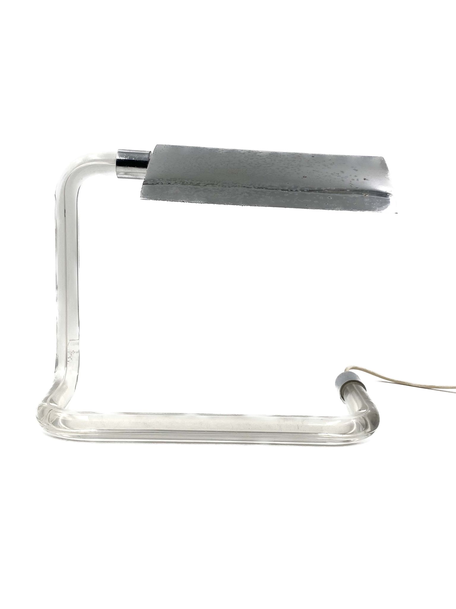 Peter hamburger, crylicord modernist crylicord desk lamp, knoll international, 1960s