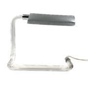 Peter hamburger, crylicord modernist crylicord desk lamp, knoll international, 1960s