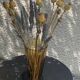 Bayadere patterned vase in glass, transparent and vintage ochre