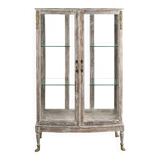 Shop window in weathered wood
