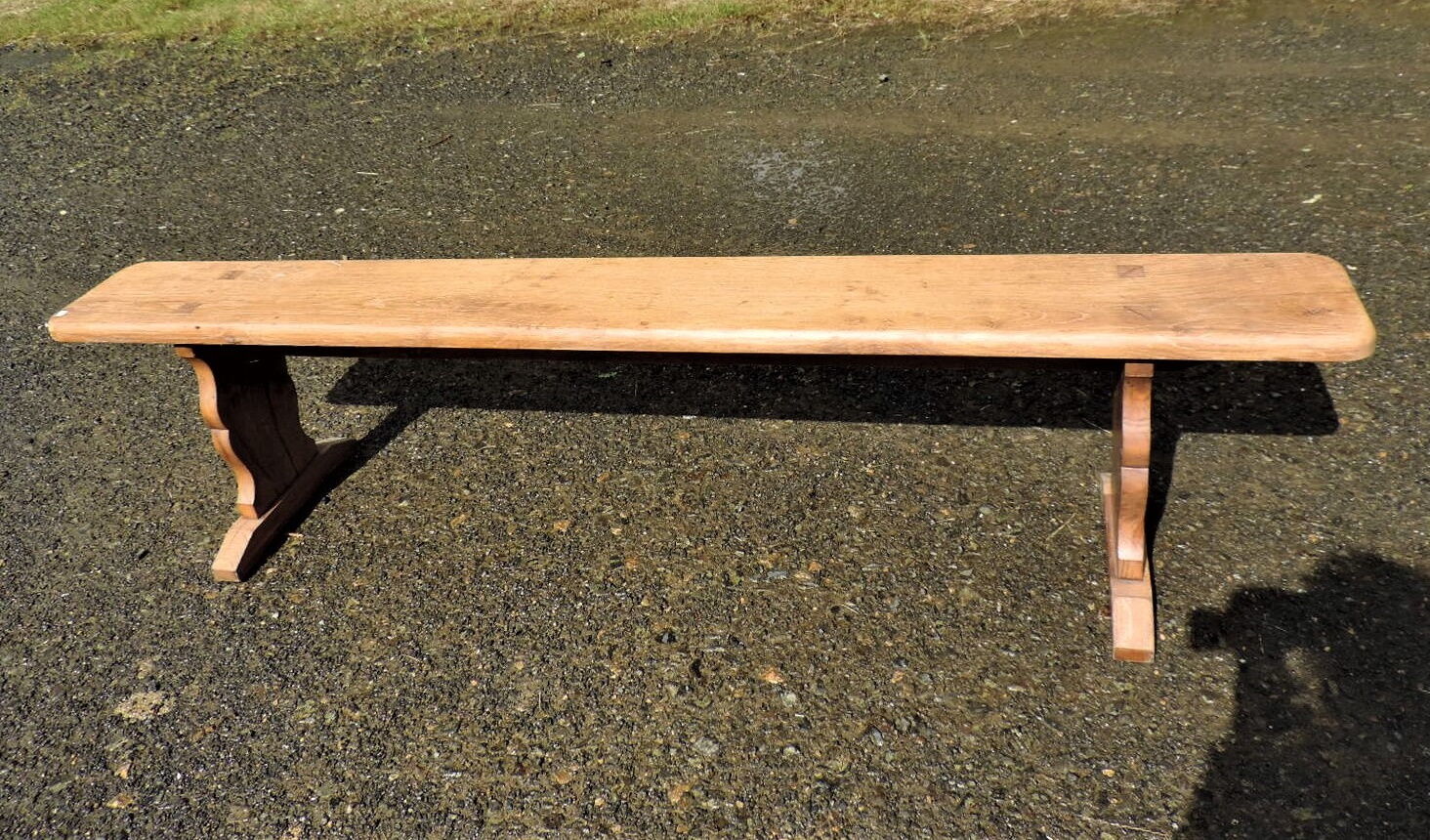 Old oak farmhouse bench