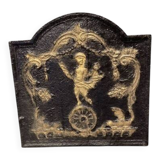Cast iron fireplace plate