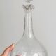 Twisted blown glass carafe with stopper