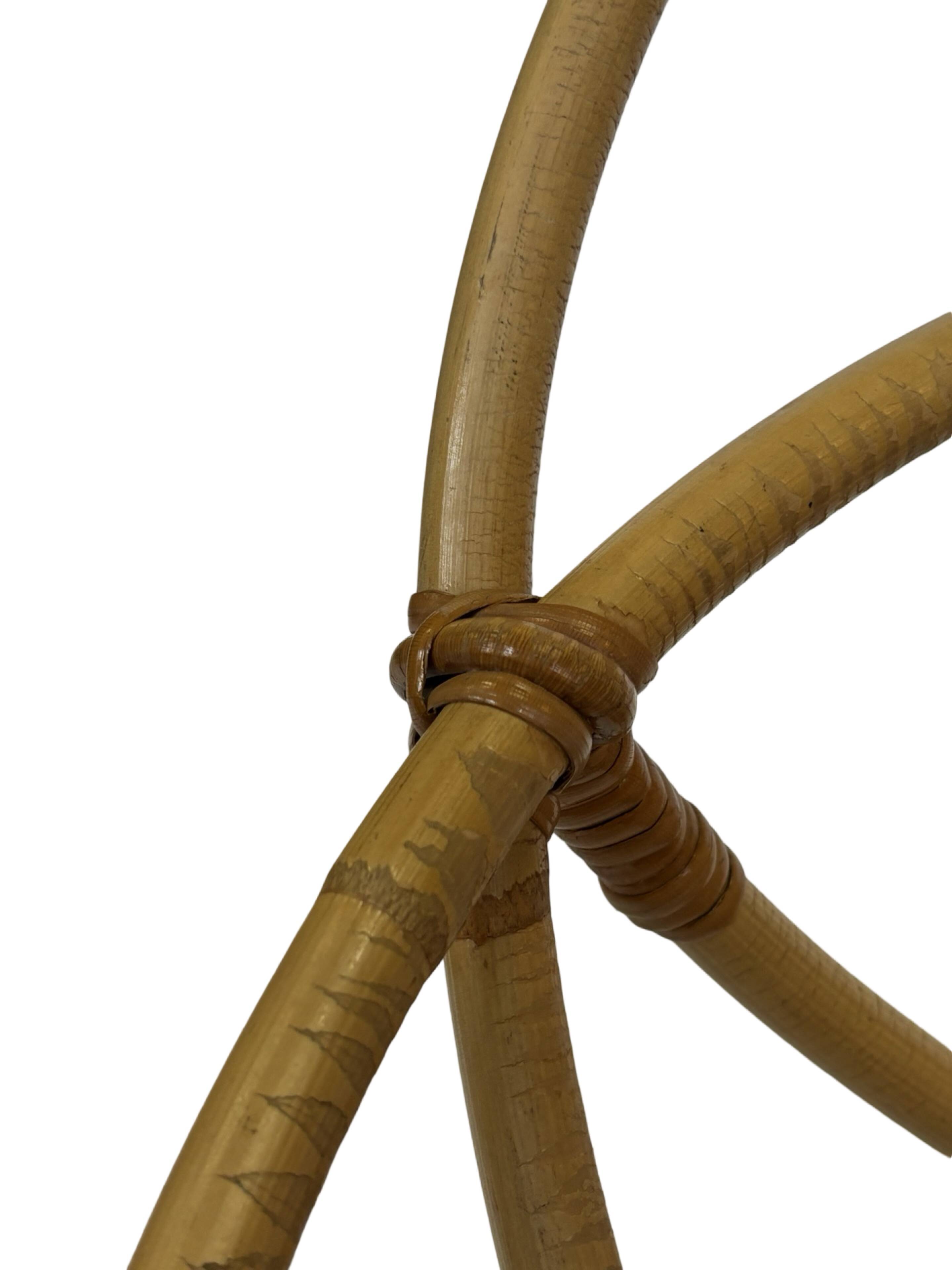 Chaise en rotin de Dirk van Sliedregt Rohe Noordwolde 1960 aux Pays-Bas