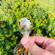Vintage wall lamp  1970 brass flower