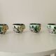 Set of 4 vintage Boch Belgium cups from the 1960s.