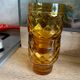 2 vintage glasses pernod anisette amber glass