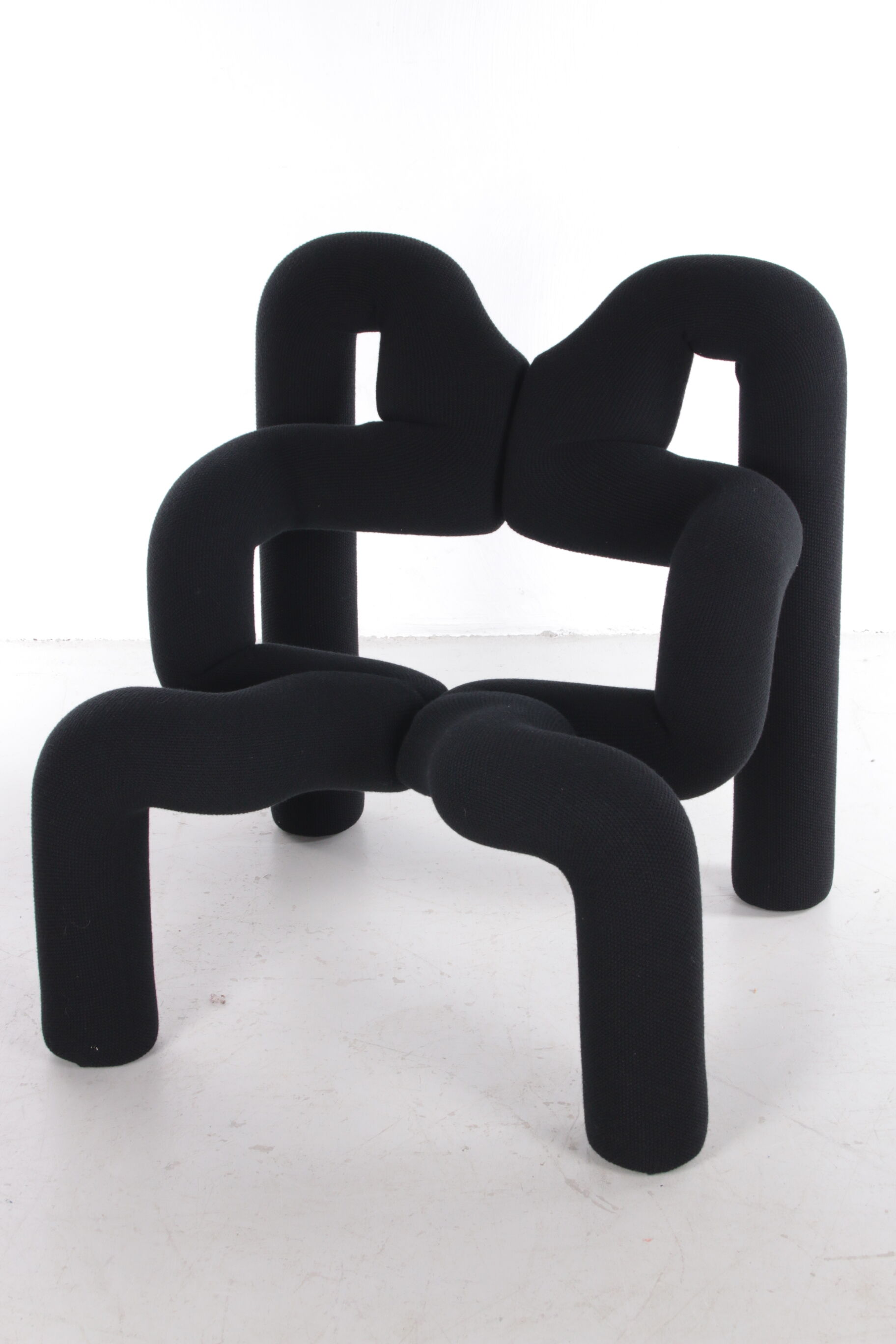 Vintage black Terje Ekstrøm Ekstrem armchair Stokke Varier