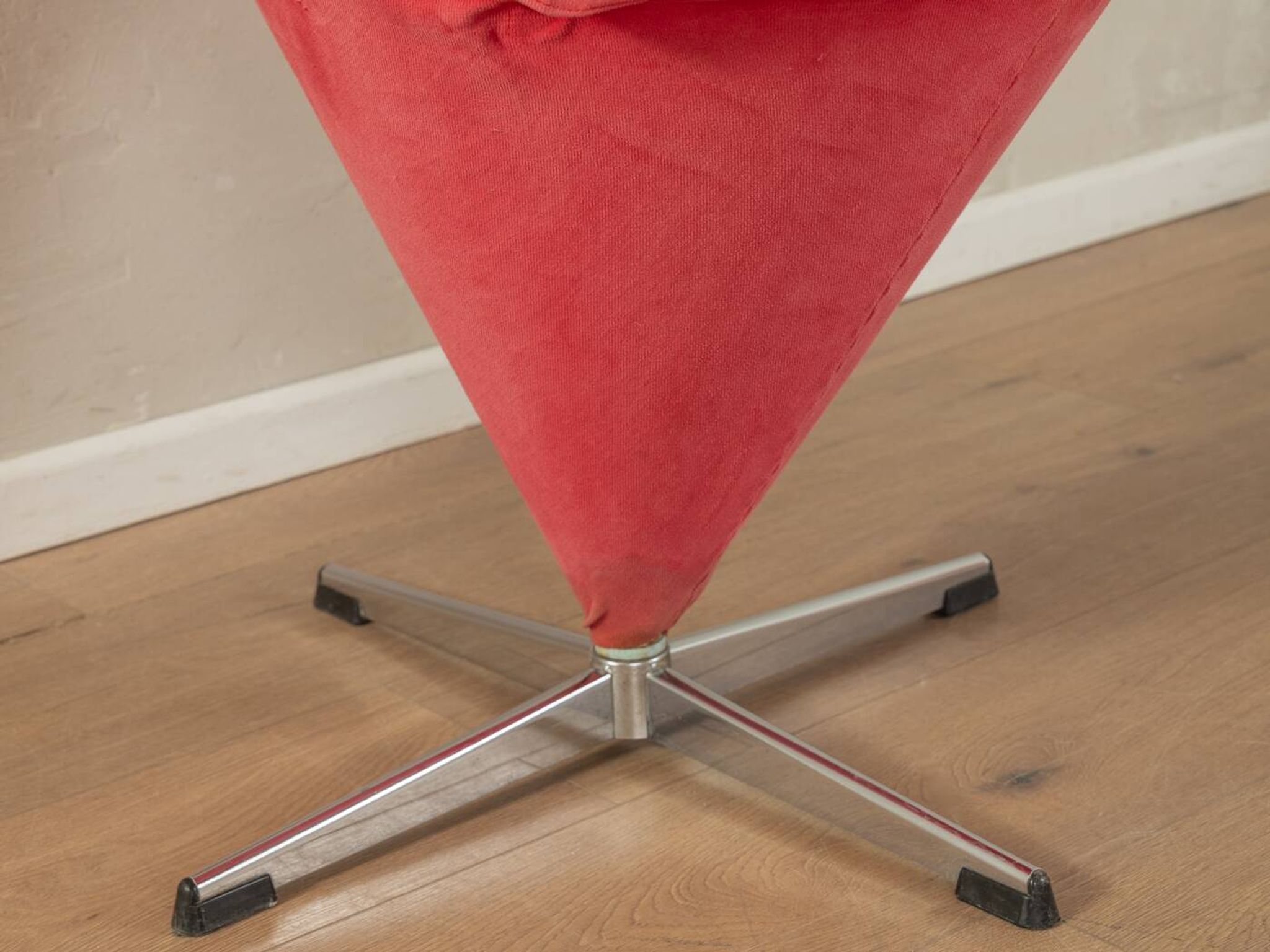 Unique Cone Chairs by Verner Panton for Gebrüder Nehl, set of 2, pink and orange
