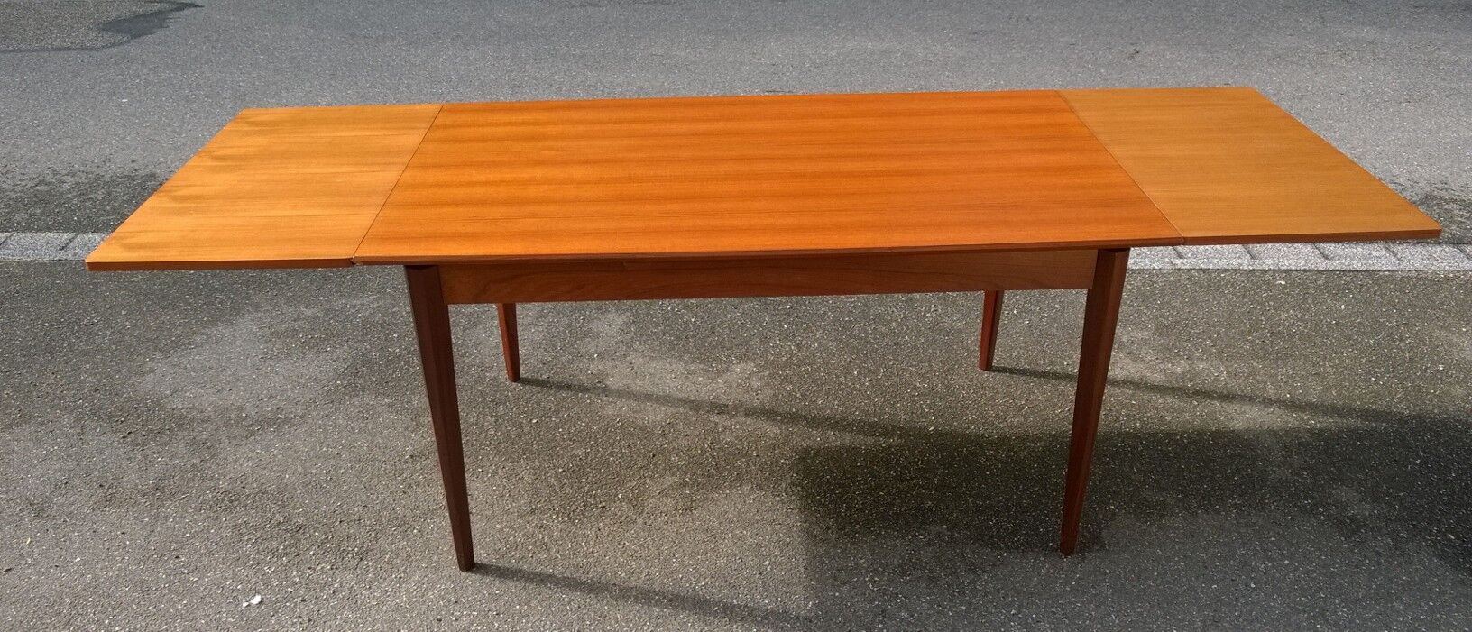 Scandinavian extendable teak table