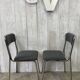 Pair of vintage chrome chairs