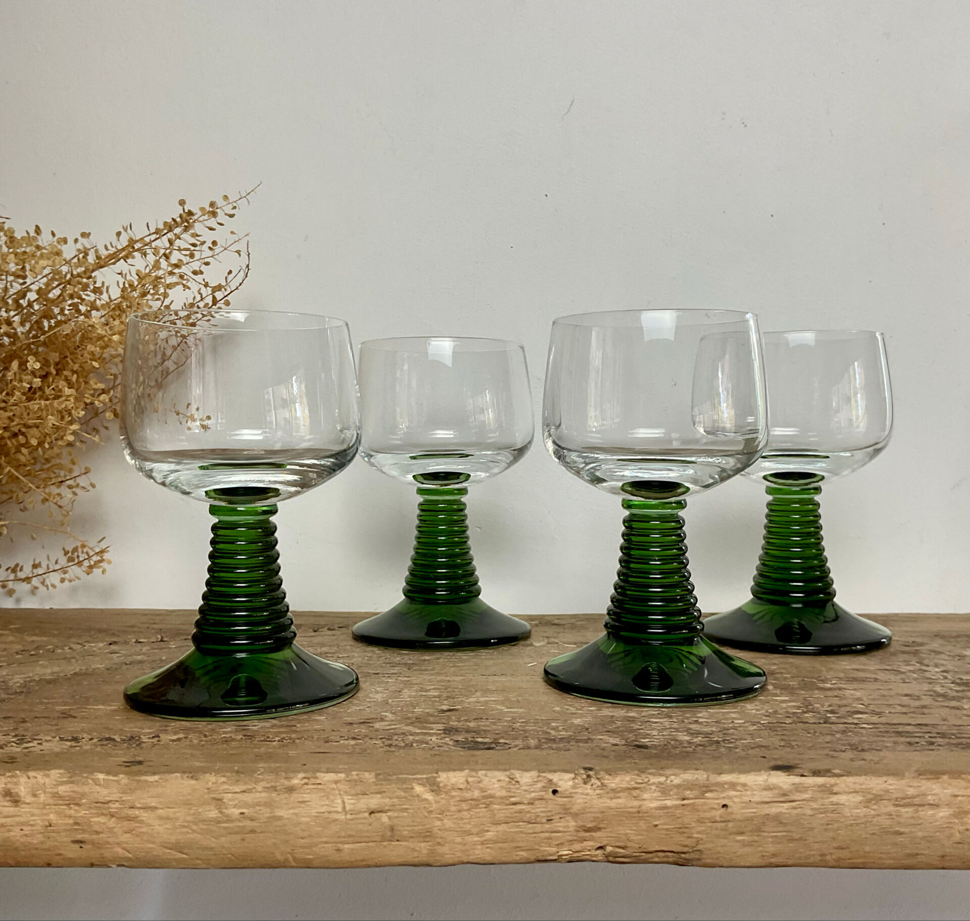 4 verres Alsace Roemer vintage