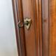 French vintage corner cabinet in solid wood by Ernest Ménard.