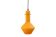 Vintage oranje glazen Murano hanglamp