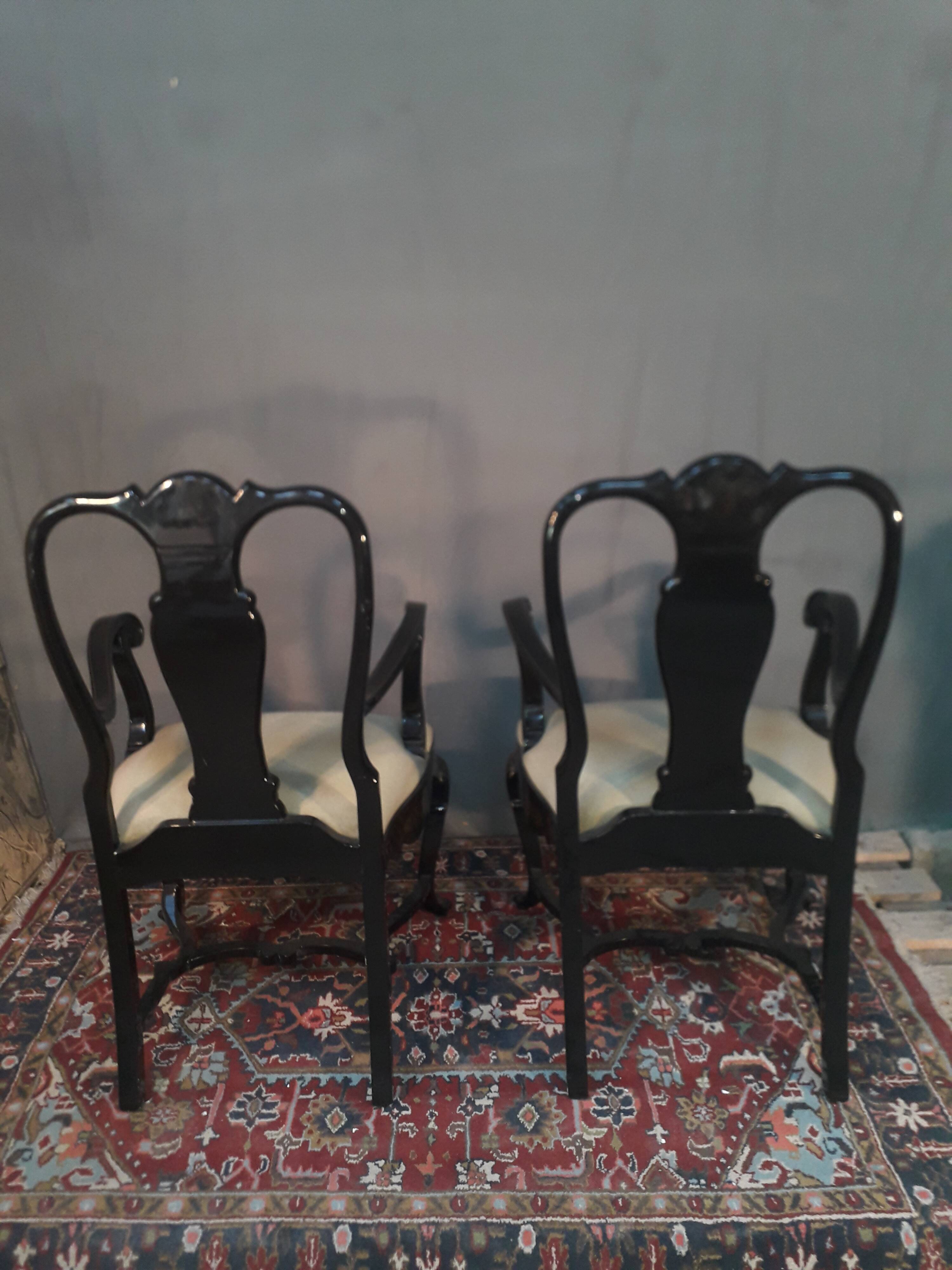 Pair of Chinese armchairs