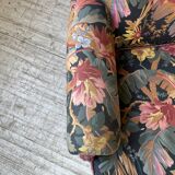 Fauteuil accoudoirs Jean Roche fleuri