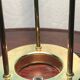 Vintage lamp with glass intensity dimmer and brass Italian design 1980'S