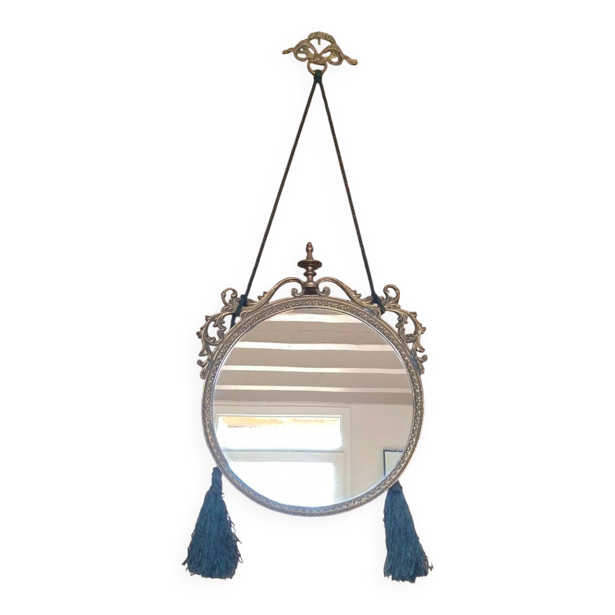 Miroir style victorien en bronze, d'epoque