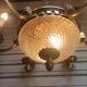 Exceptional bronze chandelier with 6 lights in Louis XIII style, in working condition - 7.5 kg