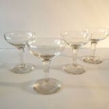 4 Coupes à Champagne ancienne