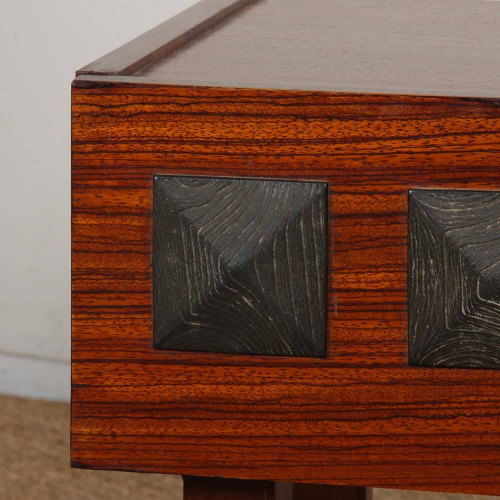 Pair of vintage wooden bedside tables from the 1960s