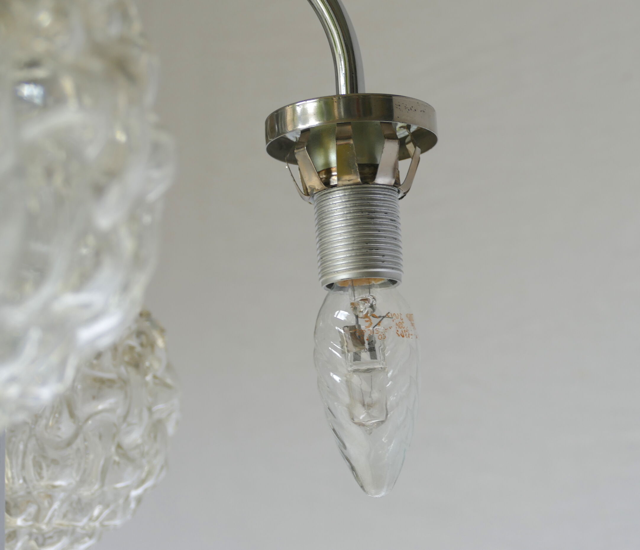 Vintage chandelier 5 modernist lights circa 1960