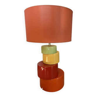 Lampe type Kostka vintage multi couleurs