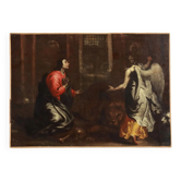 Peinture Daniel dans la fosse aux lions, huile sur toile, XVIIe siècle