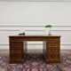 Classic English Desk with Green Inlay