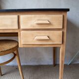 light wood Scandinavian antique desk