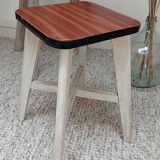 Wooden stool and formica