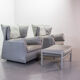 Cassina Lounge Chairs 'Viola d'Amore' by Piero de Martini & Footstool 1970s