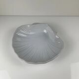 Large scallop shell platter, Emile Henry, France, mid-20th century.