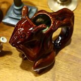 Squirrel ceramic pitcher