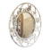 Wrought iron convex mirror, England 1950s
