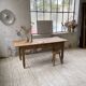 1950s oak butcher's farm table