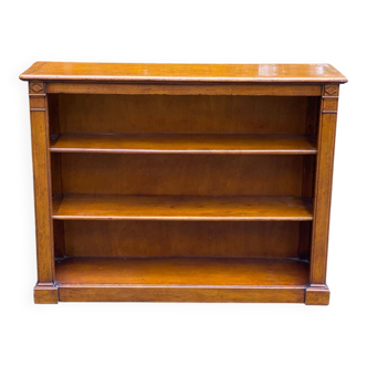 Bibliothèque étagère vintage en chêne massif du 19ème