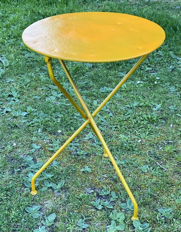 Table guéridon de jardin 1930 fer forgé