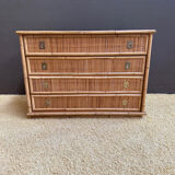 Dal Vera bamboo and rattan chest of drawers
